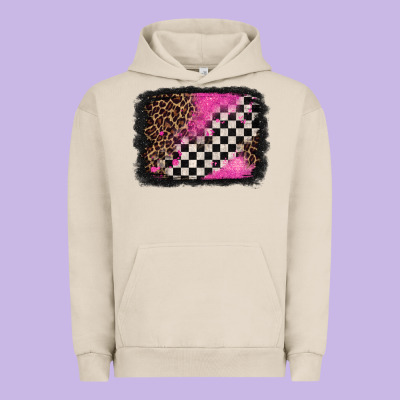 Racing Leopard Background Urban Hoodie Designed By Jasminsmagicworld