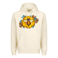 Tofu bee sunflower leopard Premium Hoodie - AdoDesignShop