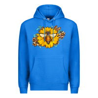 True Royal bee sunflower leopard Premium Hoodie - AdoDesignShop