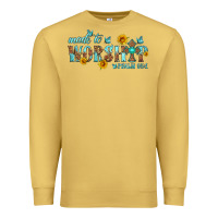 Antique Gold made to worship with sunflowers Premium Sweatshirt - HRA Design Shop