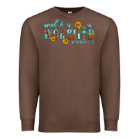 Chestnut made to worship with sunflowers Premium Sweatshirt - HRA Design Shop