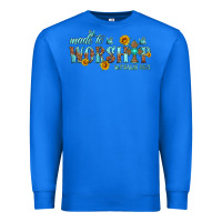 True Royal made to worship with sunflowers Premium Sweatshirt - HRA Design Shop