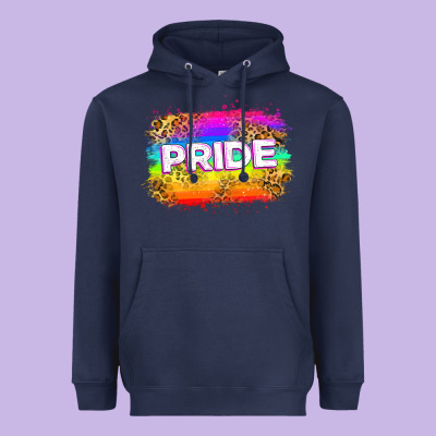 Pride Flag Heavyweight Hoodie Designed By Zillion Design Studio