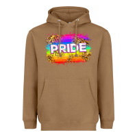 Toasted Coconut pride flag Heavyweight Hoodie - Zillion Design Studio