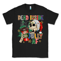 Black dead inside but jolly as fuck Classic Tee - MaliasSmallBusiness