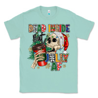 Seafoam dead inside but jolly as fuck Classic Tee - MaliasSmallBusiness