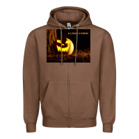 Chestnut Halloween Is Coming Zipper Hoodie - Unal Design
