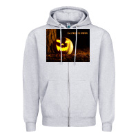 Heather Grey Halloween Is Coming Zipper Hoodie - Unal Design