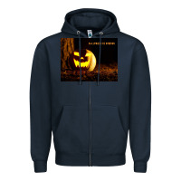 Navy Halloween Is Coming Zipper Hoodie - Unal Design