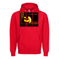 Red Halloween Is Coming Zipper Hoodie - Unal Design