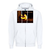 White Halloween Is Coming Zipper Hoodie - Unal Design