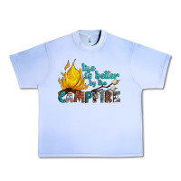 Grape Ice life is better by the campfire Urban Heavy Tee - Artiststas