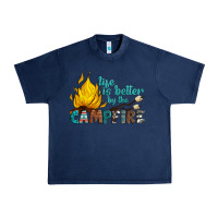 Navy life is better by the campfire Urban Heavy Tee - Artiststas