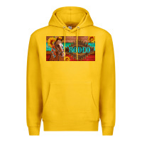 Lemon aztec horse cactus and sunflowers license plate template Premium Hoodie - Artiststas