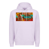 Lilac aztec horse cactus and sunflowers license plate template Premium Hoodie - Artiststas