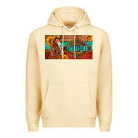 Pina Colada aztec horse cactus and sunflowers license plate template Premium Hoodie - Artiststas