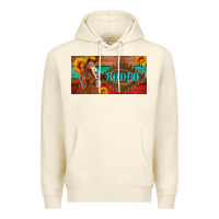 Sandshell aztec horse cactus and sunflowers license plate template Premium Hoodie - Artiststas