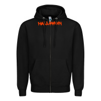 Black halloween Zipper Hoodie - Unal Design