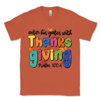 Copper enter his gates with thanksgiving psalm 100 4 Classic Tee - MaliasSmallBusiness