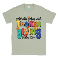 Matcha enter his gates with thanksgiving psalm 100 4 Classic Tee - MaliasSmallBusiness