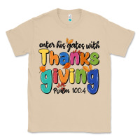 Mushroom enter his gates with thanksgiving psalm 100 4 Classic Tee - MaliasSmallBusiness
