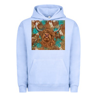 Pigment Grape Ice highland cow turquoise gemstones western patterns Urban Hoodie - BarkalooDesign