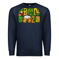 Navy bad boozy st patricks Premium Sweatshirt - FaDigitalArtStudio