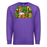 Purple bad boozy st patricks Premium Sweatshirt - FaDigitalArtStudio