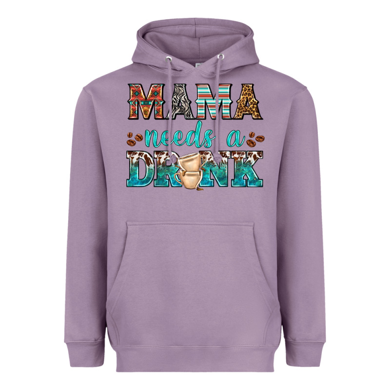 Mama Needs A Drink Heavyweight Hoodie by texasbilliewilder | Teevron