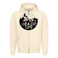 Sandshell Live Love Camp Zipper Hoodie - Unal Design