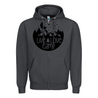 Smoke Live Love Camp Zipper Hoodie - Unal Design