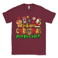 Burgundy baking christmas memories Classic Tee - MaliasSmallBusiness