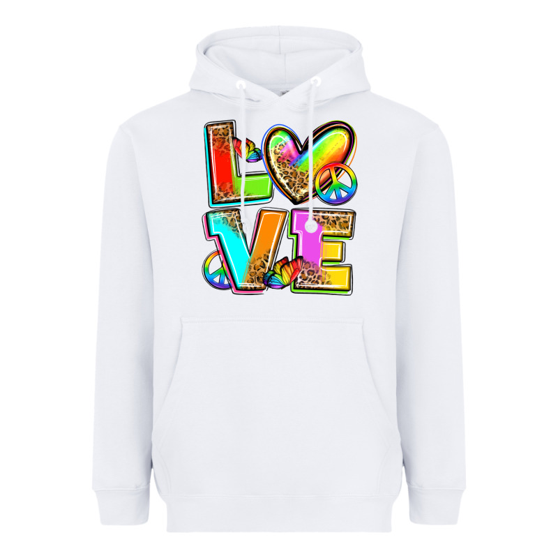Love Pride Heavyweight Hoodie by Zillion Design Studio | Teevron