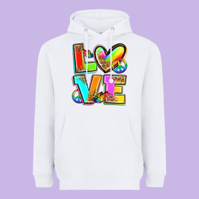 Love Pride Heavyweight Hoodie Designed By Zillion Design Studio