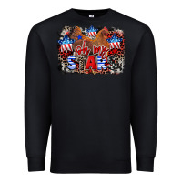 Black Oh my stars chicken 4th of july Premium Sweatshirt - CowGirlArtShop