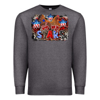 Charcoal Heather Oh my stars chicken 4th of july Premium Sweatshirt - CowGirlArtShop