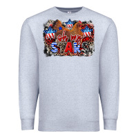 Heather Grey Oh my stars chicken 4th of july Premium Sweatshirt - CowGirlArtShop