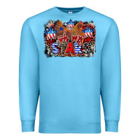 Ocean Blue Oh my stars chicken 4th of july Premium Sweatshirt - CowGirlArtShop