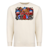 Sandshell Oh my stars chicken 4th of july Premium Sweatshirt - CowGirlArtShop