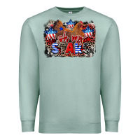 Seafoam Oh my stars chicken 4th of july Premium Sweatshirt - CowGirlArtShop