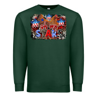 Sports Green Oh my stars chicken 4th of july Premium Sweatshirt - CowGirlArtShop
