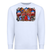 White Oh my stars chicken 4th of july Premium Sweatshirt - CowGirlArtShop