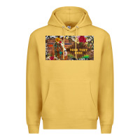 Antique Gold (preview)western turquoise gemstone horse cowhide leopard floral backg Premium Hoodie - Artiststas