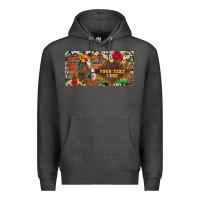 Charcoal Heather (preview)western turquoise gemstone horse cowhide leopard floral backg Premium Hoodie - Artiststas