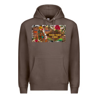 Coffee (preview)western turquoise gemstone horse cowhide leopard floral backg Premium Hoodie - Artiststas
