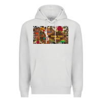 Dove Grey (preview)western turquoise gemstone horse cowhide leopard floral backg Premium Hoodie - Artiststas