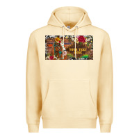 Pina Colada (preview)western turquoise gemstone horse cowhide leopard floral backg Premium Hoodie - Artiststas