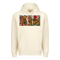 Sandshell (preview)western turquoise gemstone horse cowhide leopard floral backg Premium Hoodie - Artiststas