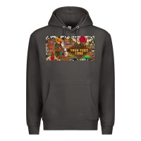 Smoke (preview)western turquoise gemstone horse cowhide leopard floral backg Premium Hoodie - Artiststas