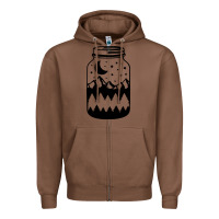 Chestnut View jar Zipper Hoodie - Unal Design